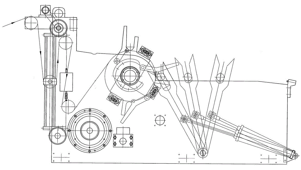 Wet winding machine suitable for spunlaced nonwoven makeup cotton production line