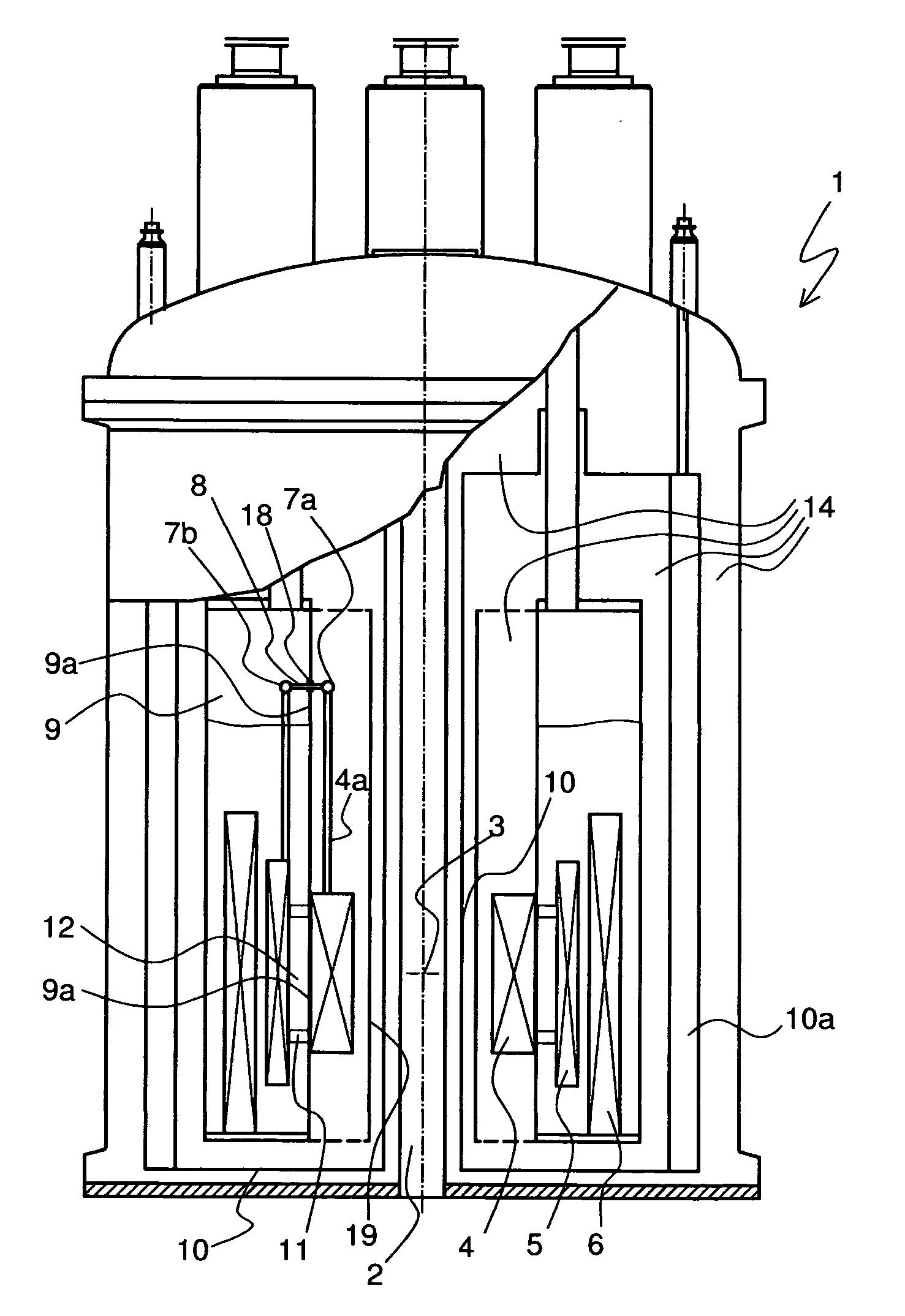 Cryostat Having A Magnet Coil System, Which Comprises An Lts Section And An Hts Section, Which Is Arranged In The Vacuum Part