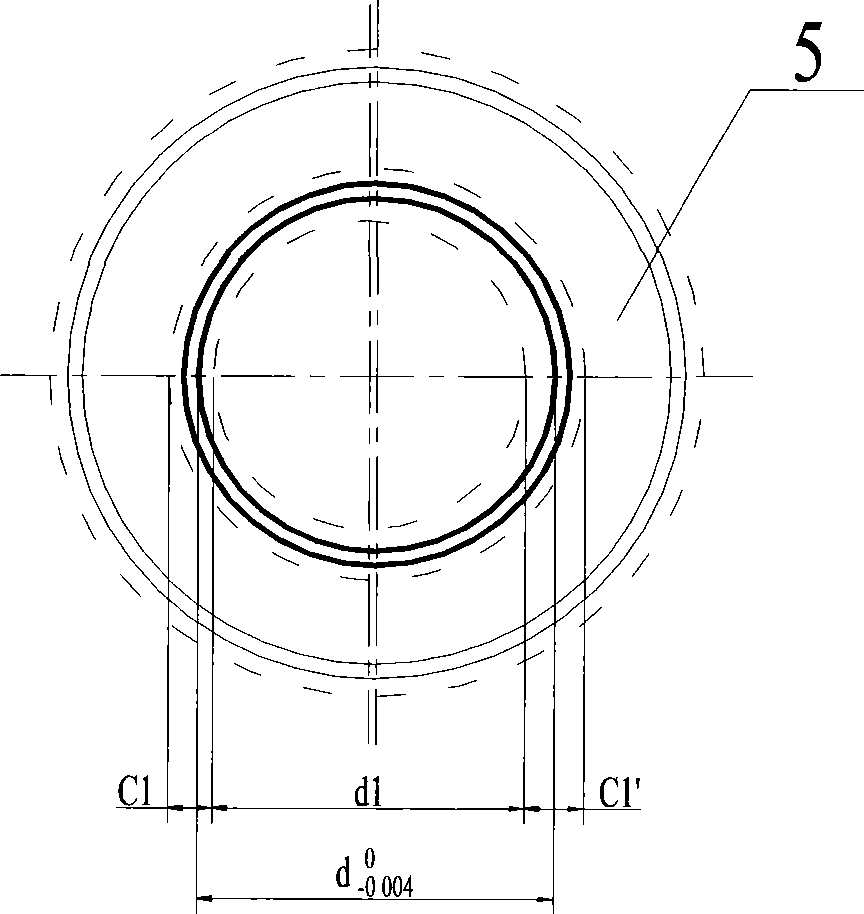 Method and apparatus for detecting miniature bearing ferrule 45 degrees inner chamfer angle rapidly and accurately