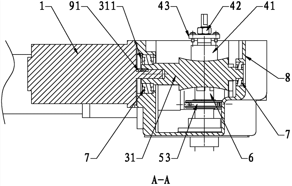 Electric worm driving mechanism of electric-control mechanical-type automatic speed changer