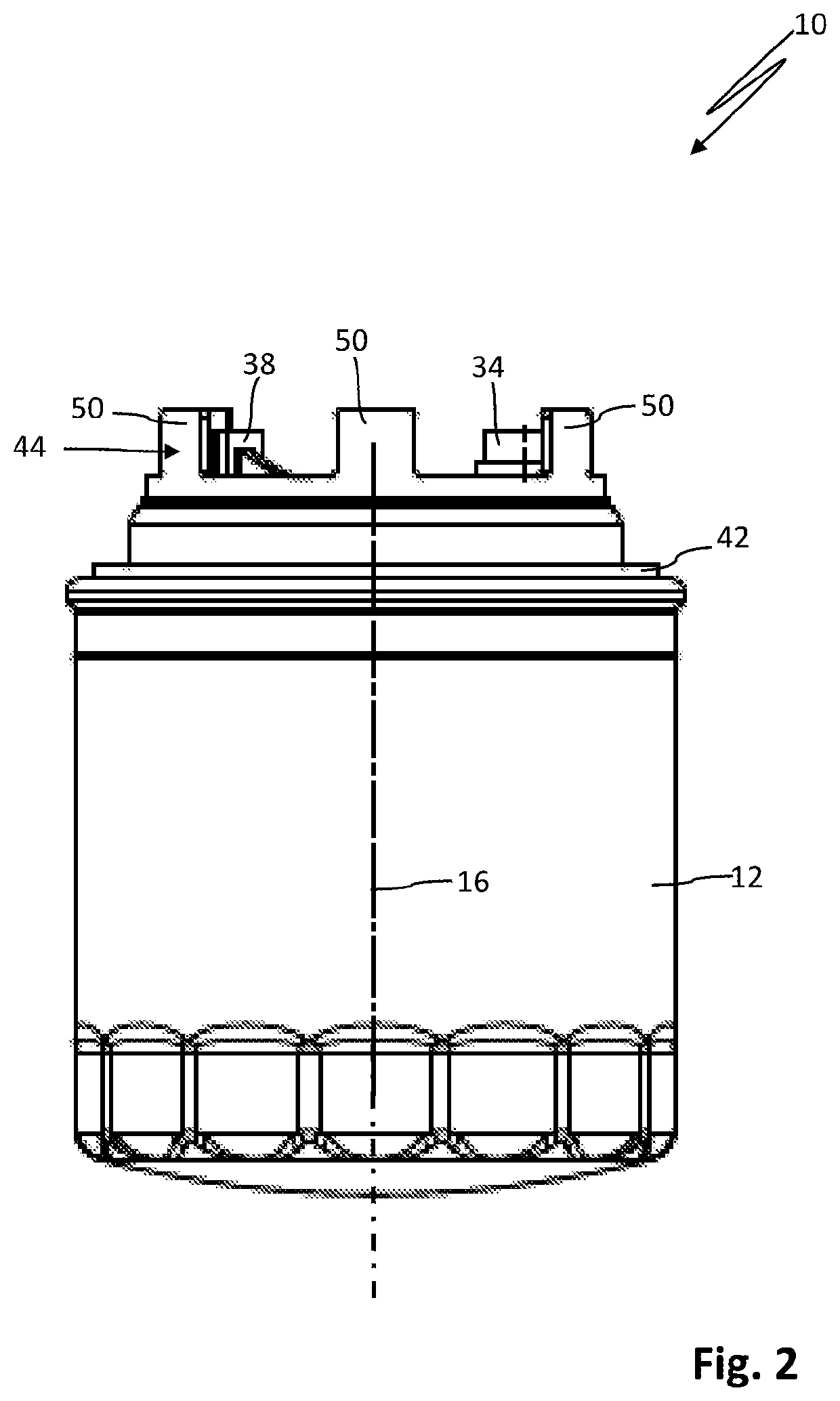 Filter Element Having an End-Side Stand