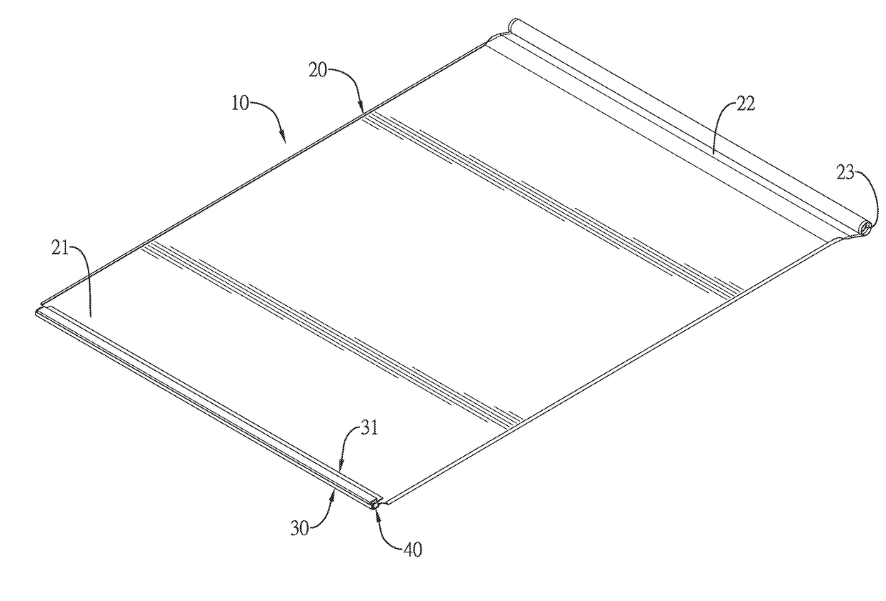 Luminous curtain device