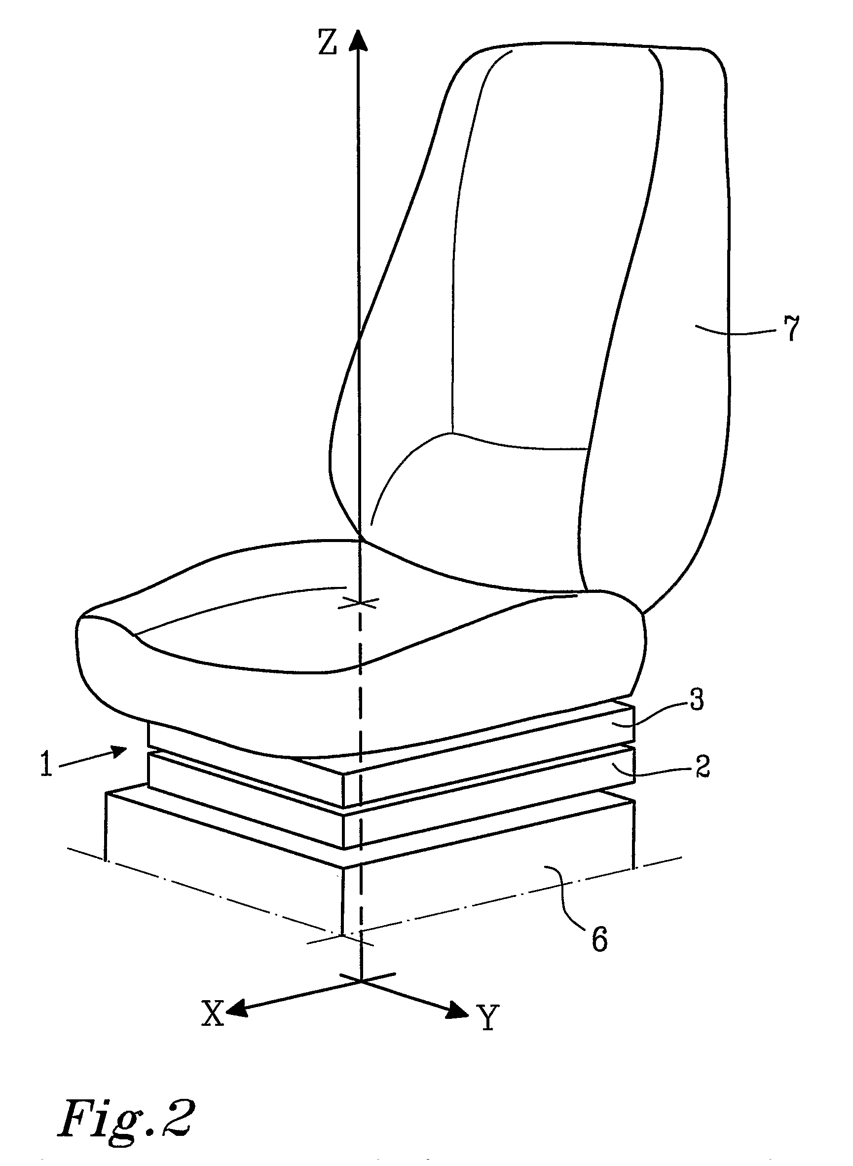 Vehicle seat mounting device