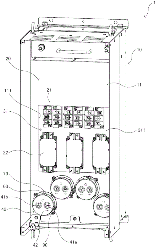 Power converting apparatus and capacitor cover thereof
