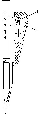 Electronic jacquard needle block heat dissipation system