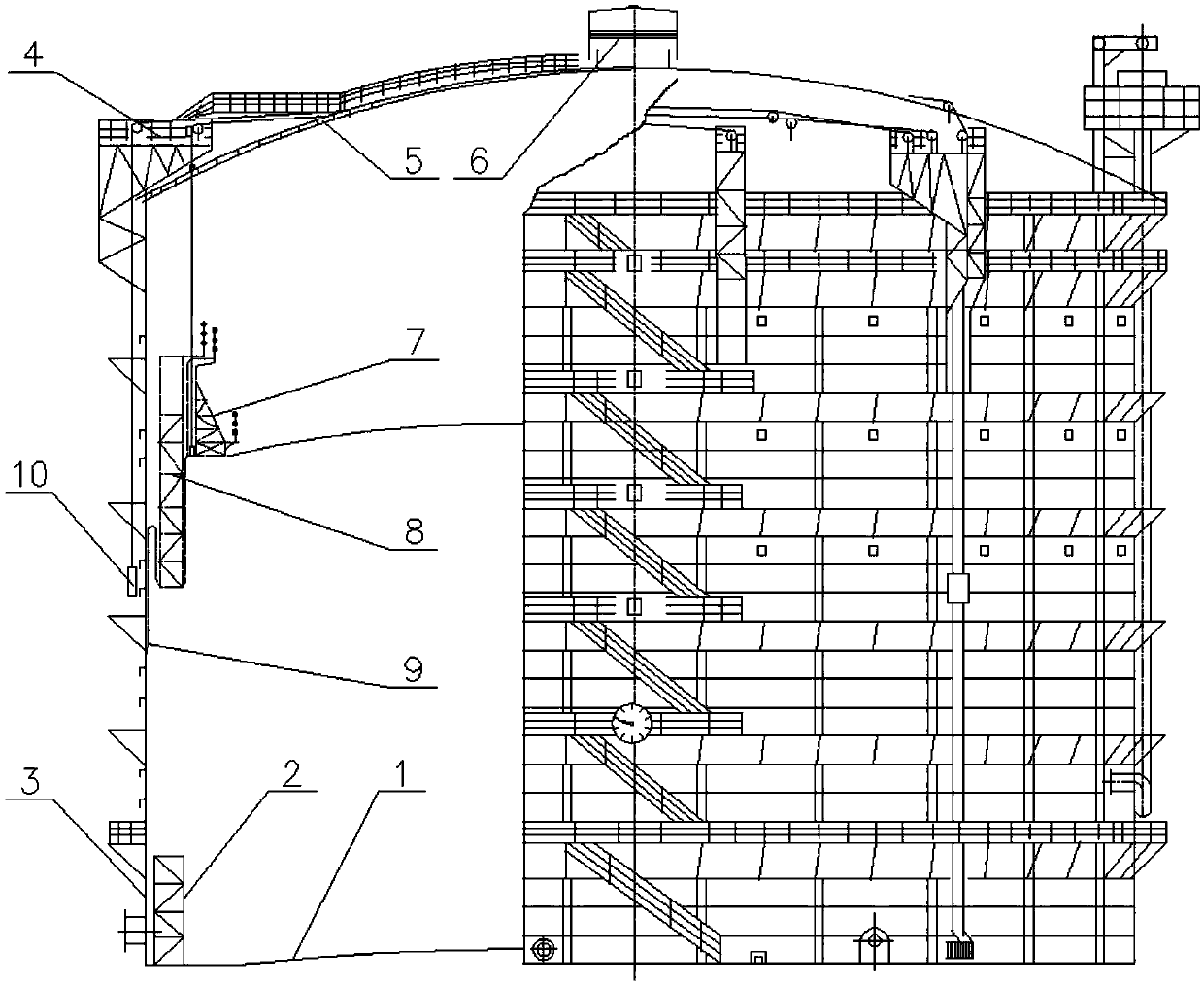 High-pressure gas holder