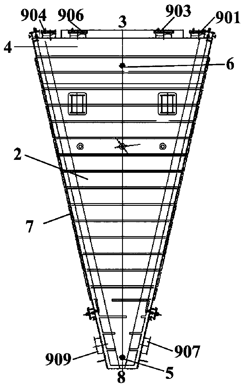 Isophthalonitrile dry trapping device and trapping method
