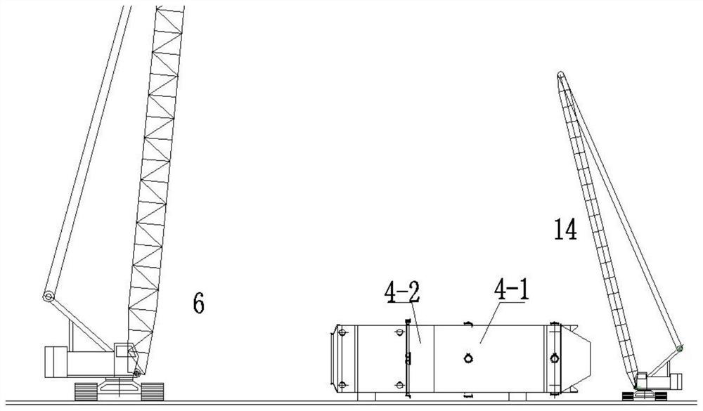 A combined installation method for converter dry dust removal equipment