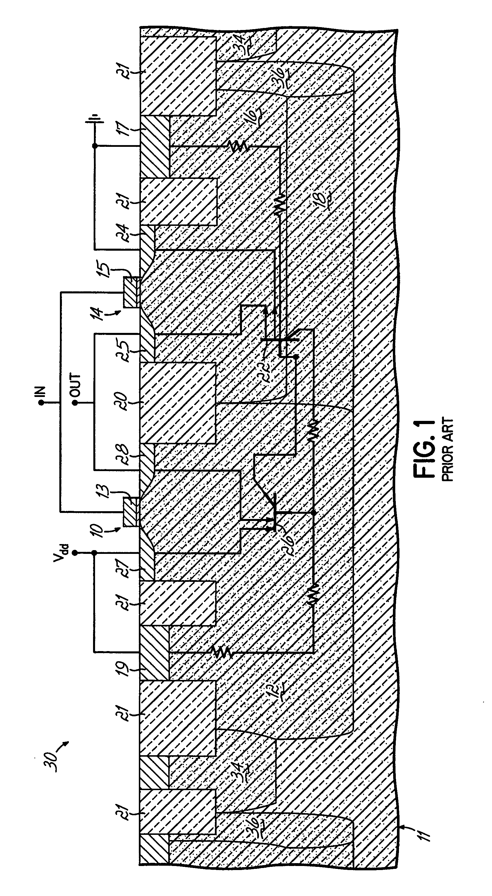 Methods and semiconductor structures for latch-up suppression using a conductive region