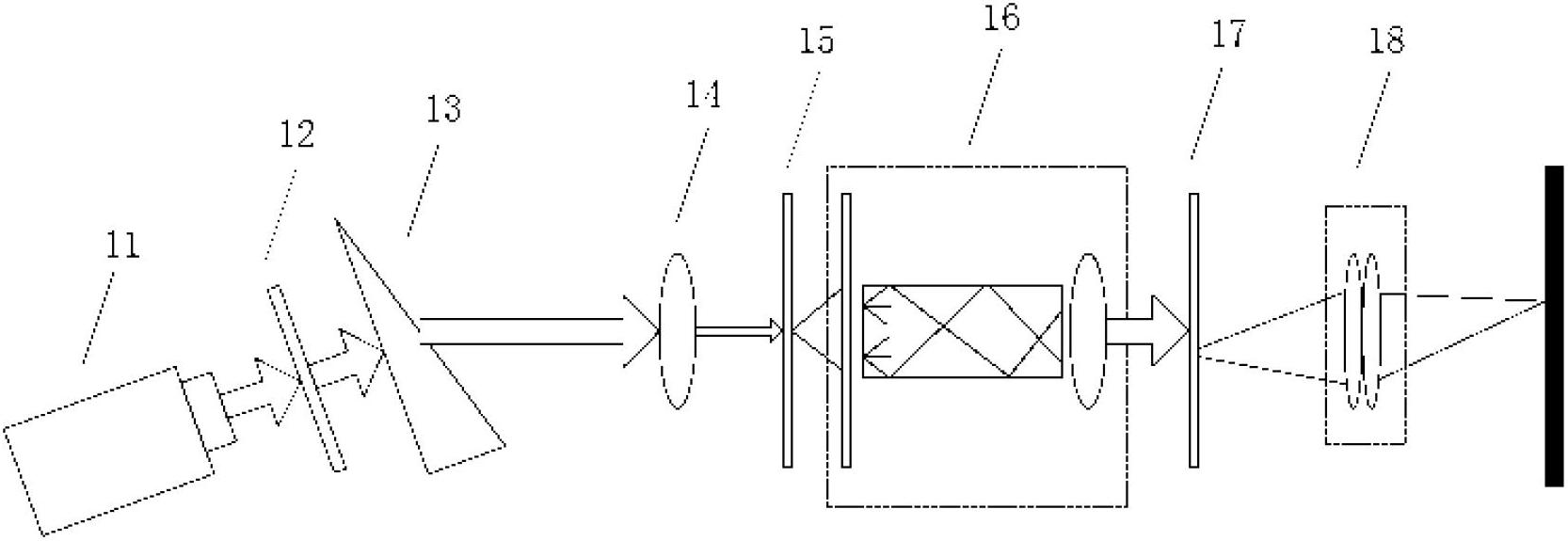 Laser display system and method based on electro-optical deflection speckle suppression