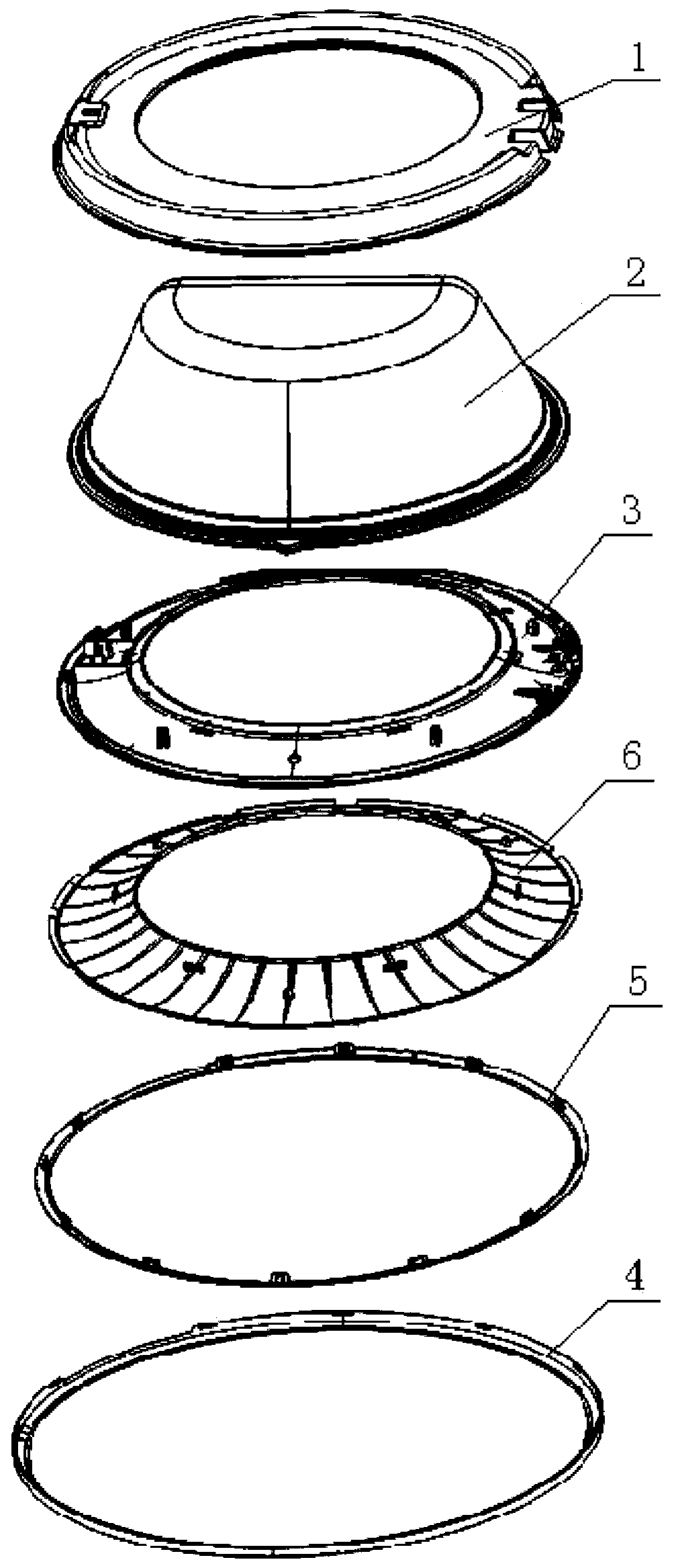 A door body of a drum washing machine and a method for assembling the door body