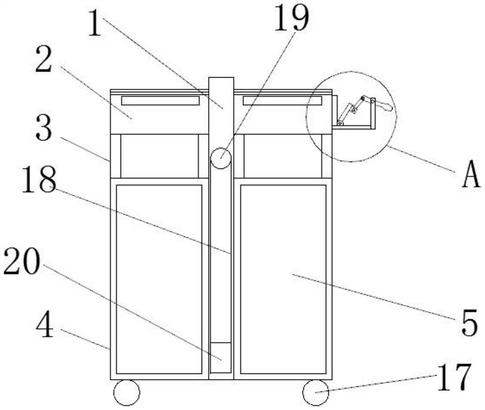 Garbage can with beverage bottle and battery recycling structure