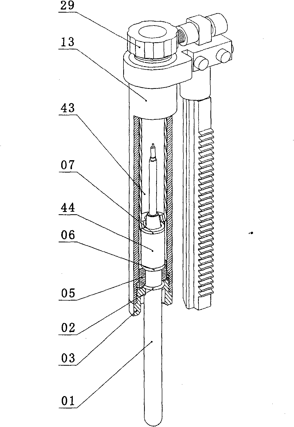 Improved double-glass pH electrode fully automatic detection device