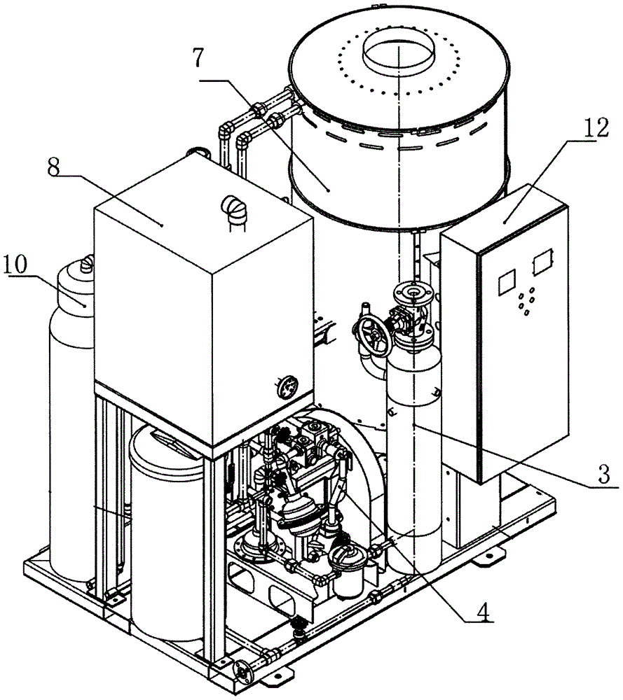 Steam generator with water volume not exceeding 30 L