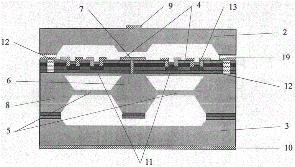 Resonance-force balance capacitive three-axis acceleration sensor and manufacturing method