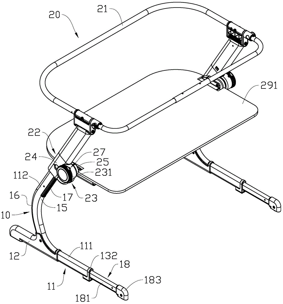 Supporting device of crib