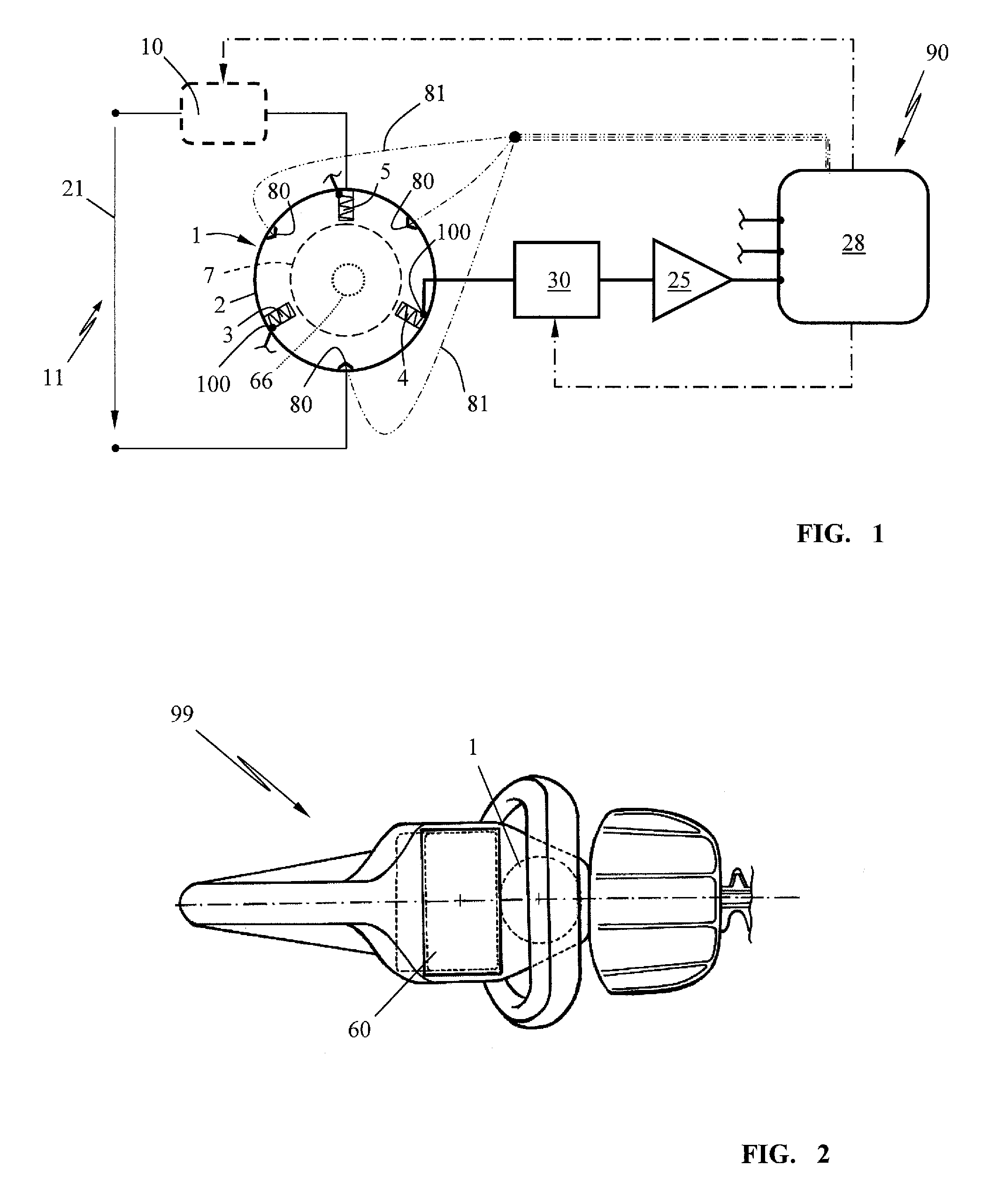 Battery operated electric motor in a work apparatus