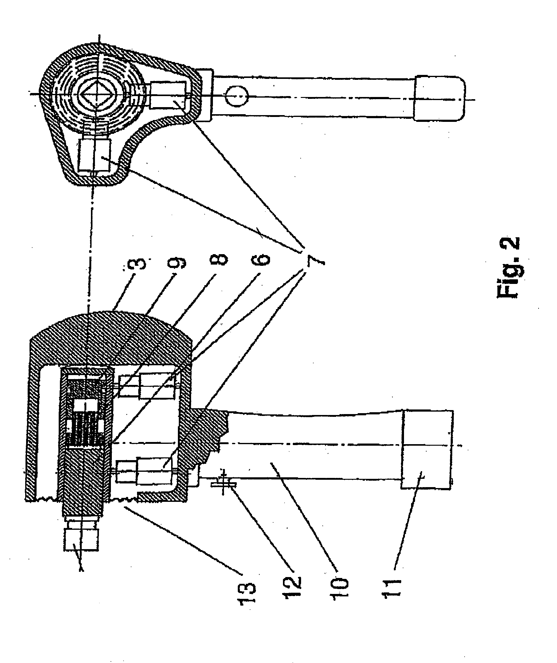 Device and method for treating parts of a human or animal body
