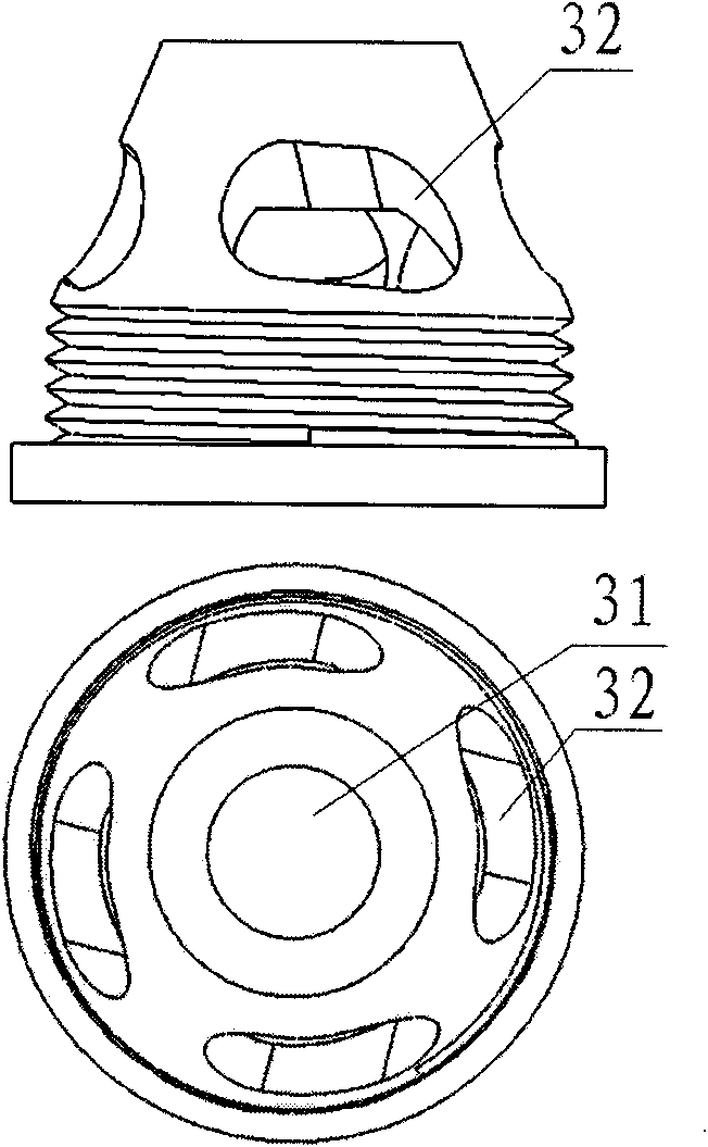 Open feed liquid self-sucking type inner cooling grinding wheel device for face grinding