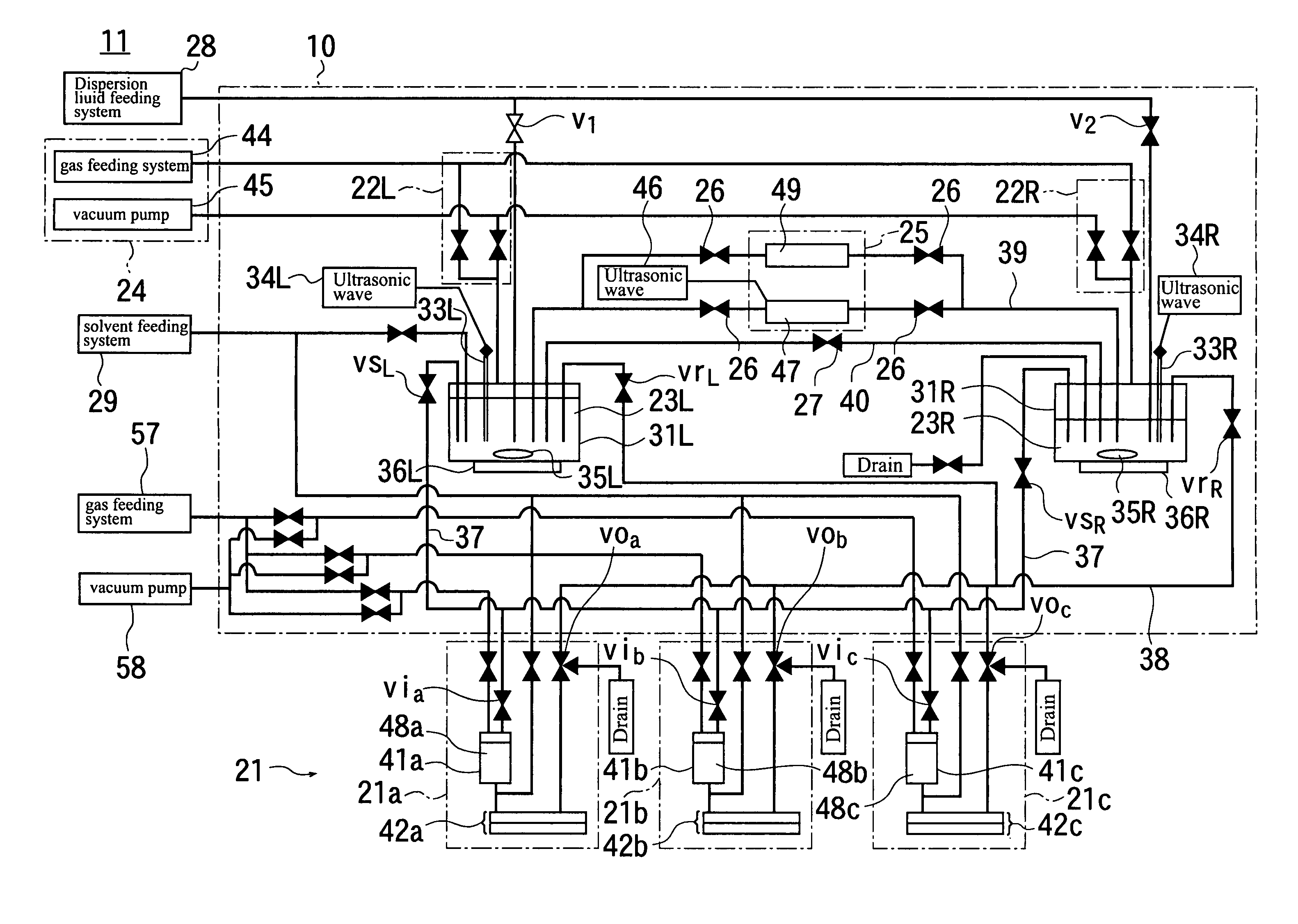 Applicator and method for transferring dispersion liquid