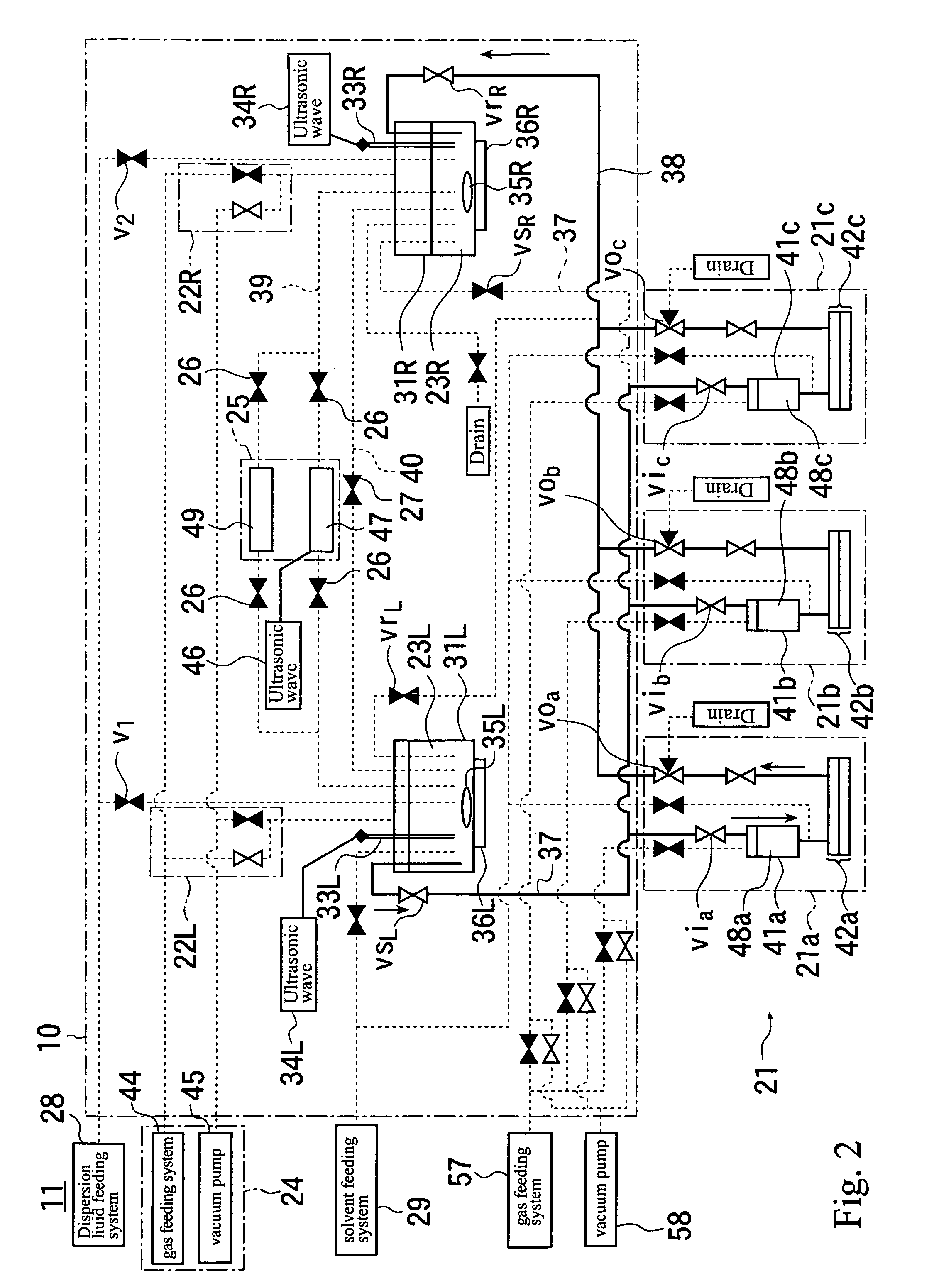 Applicator and method for transferring dispersion liquid