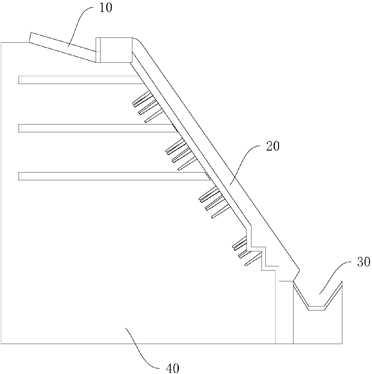 Soil embankment slope protection unit and slope protection device