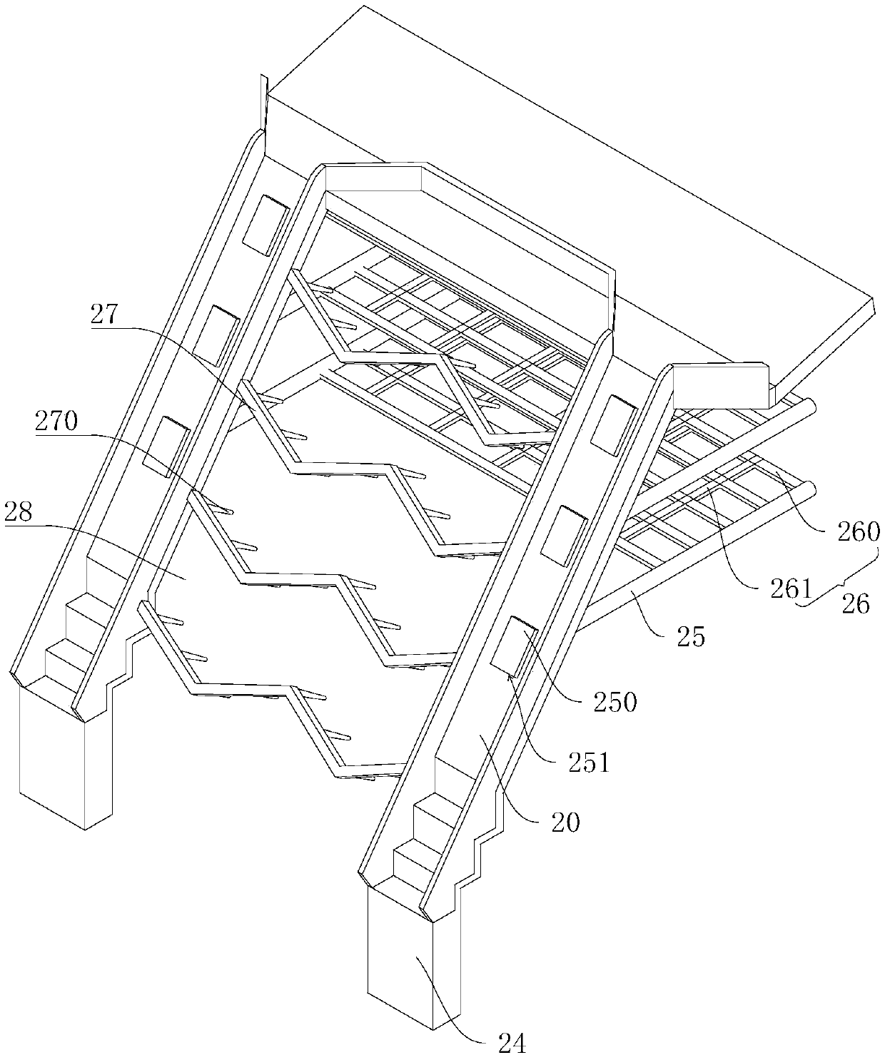 Soil embankment slope protection unit and slope protection device