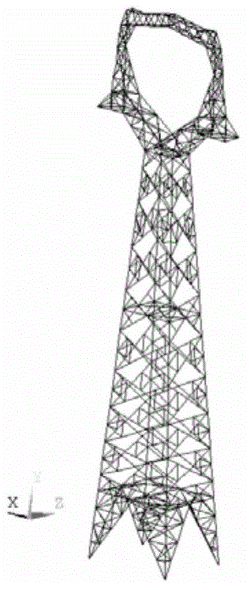Transmission tower online safety monitoring system and method for stress measuring