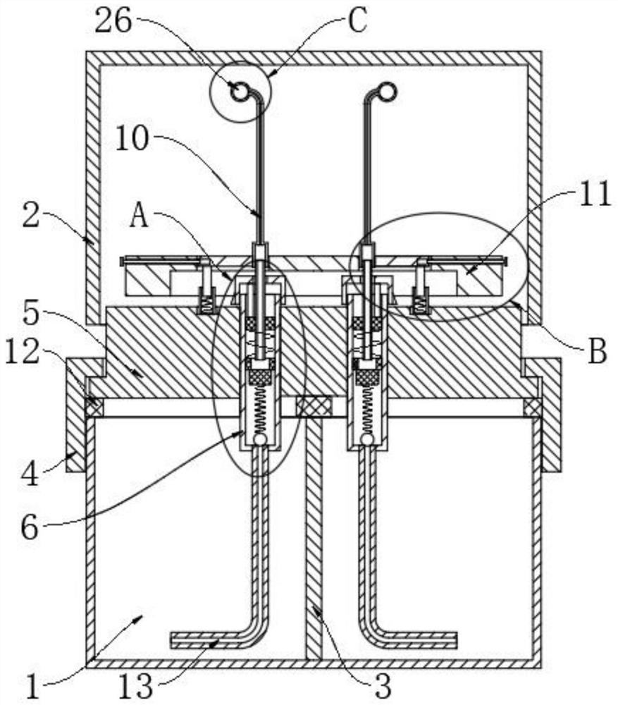 Triple multifunctional nasal cavity spraying nursing device