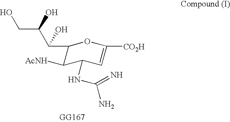 Cyclopentane and cyclopentene compounds and use for detecting influenza virus