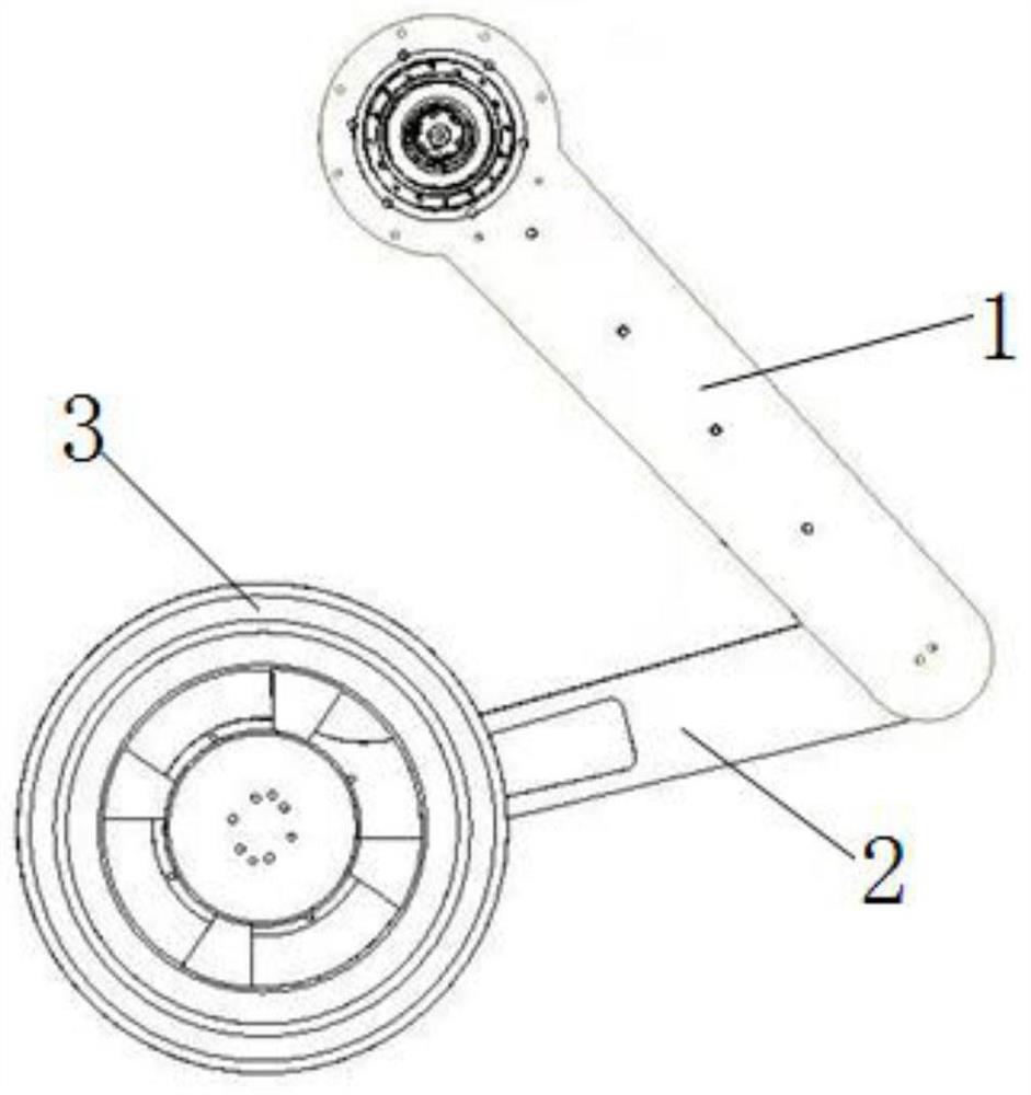 A detachable torsional vibration damping mechanism that can be applied to wheel-legged vehicles