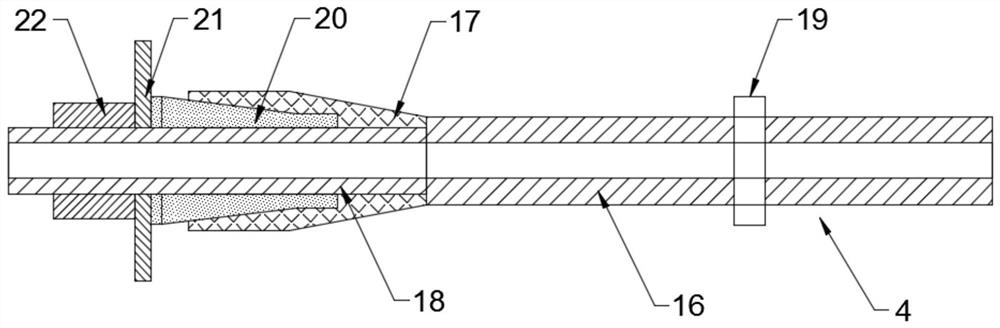 A high-stress roadway composite ring body beam support structure and its construction method