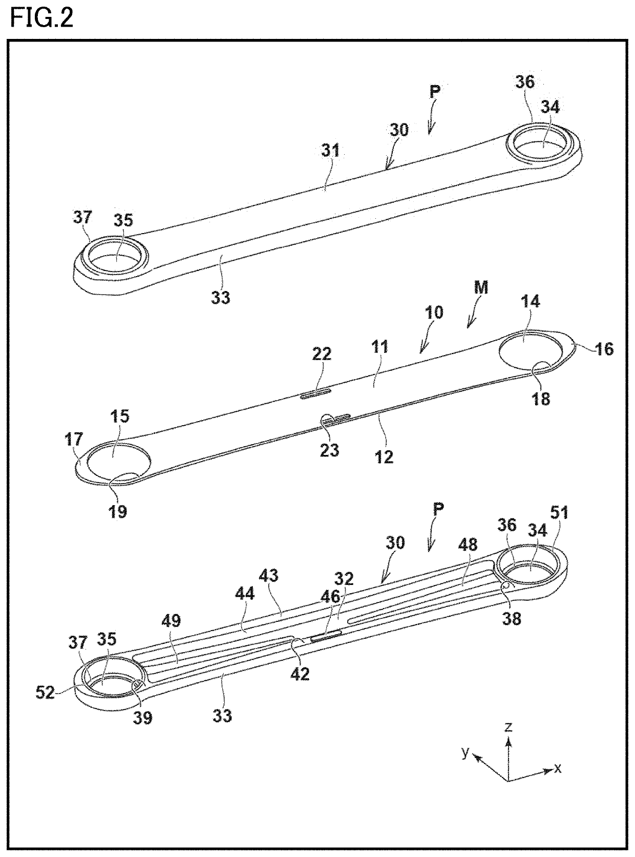 Metal-resin composite member