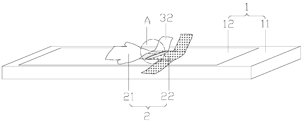 Radial artery monitoring indwelling needle fixing device