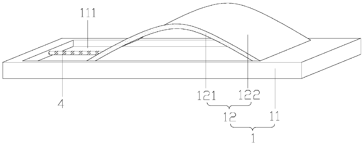 Radial artery monitoring indwelling needle fixing device