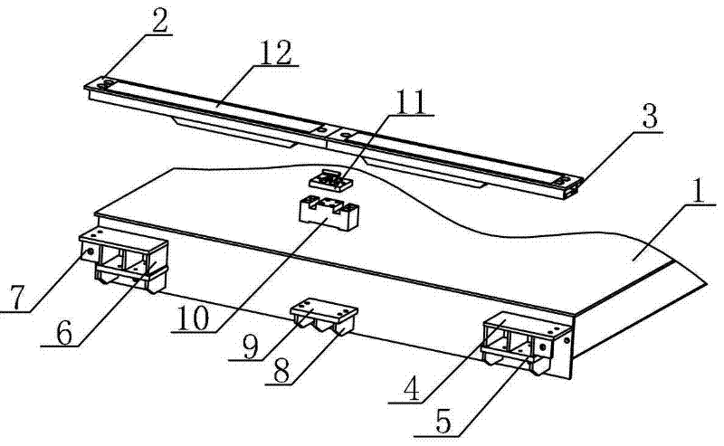 Whole-vehicle type weighing and axle number identifying device