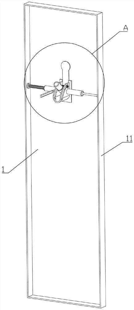 A pre-embedded device for climbing formwork suspension