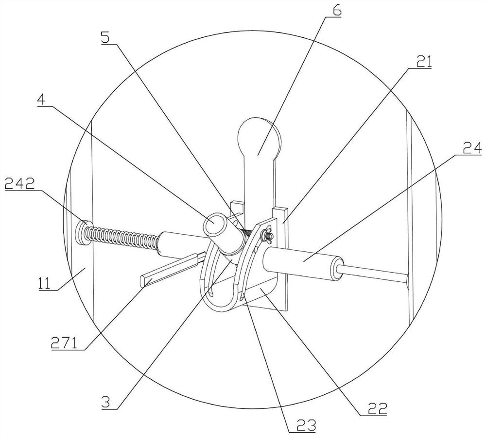 A pre-embedded device for climbing formwork suspension