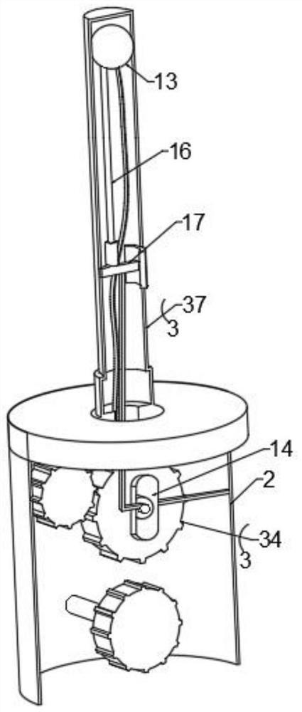 Electromagnetic control type cleaning device for anesthesia machine air pipe