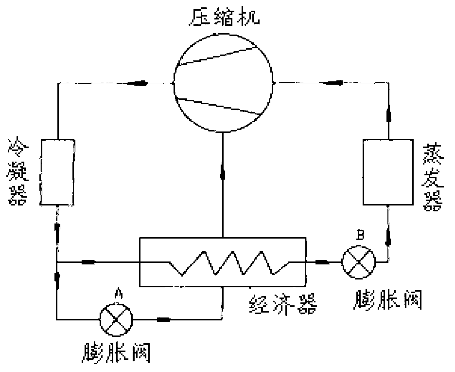 Cold-region used multi-connected heat pump system and control method thereof