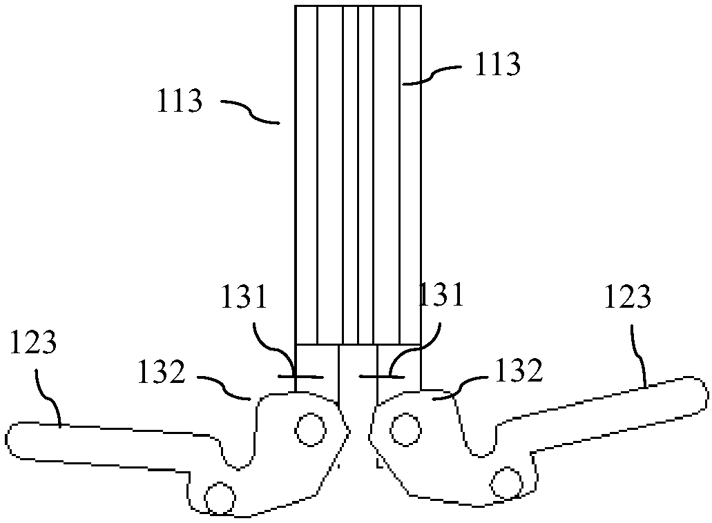Clamping device and system for fixing tissues