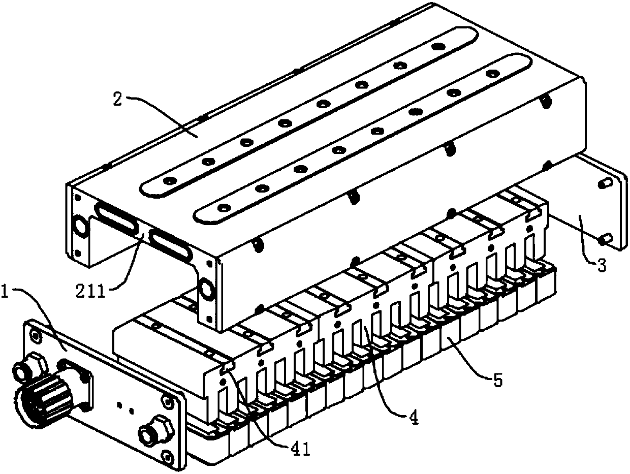 Linear motor primary part with isolation cooling structure