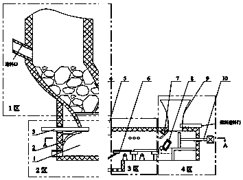 A melting furnace that uses biomass fuel to heat and melt aluminum ingots