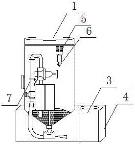 Coarse sand-blasting machine for removing residual gypsum on surface of casting