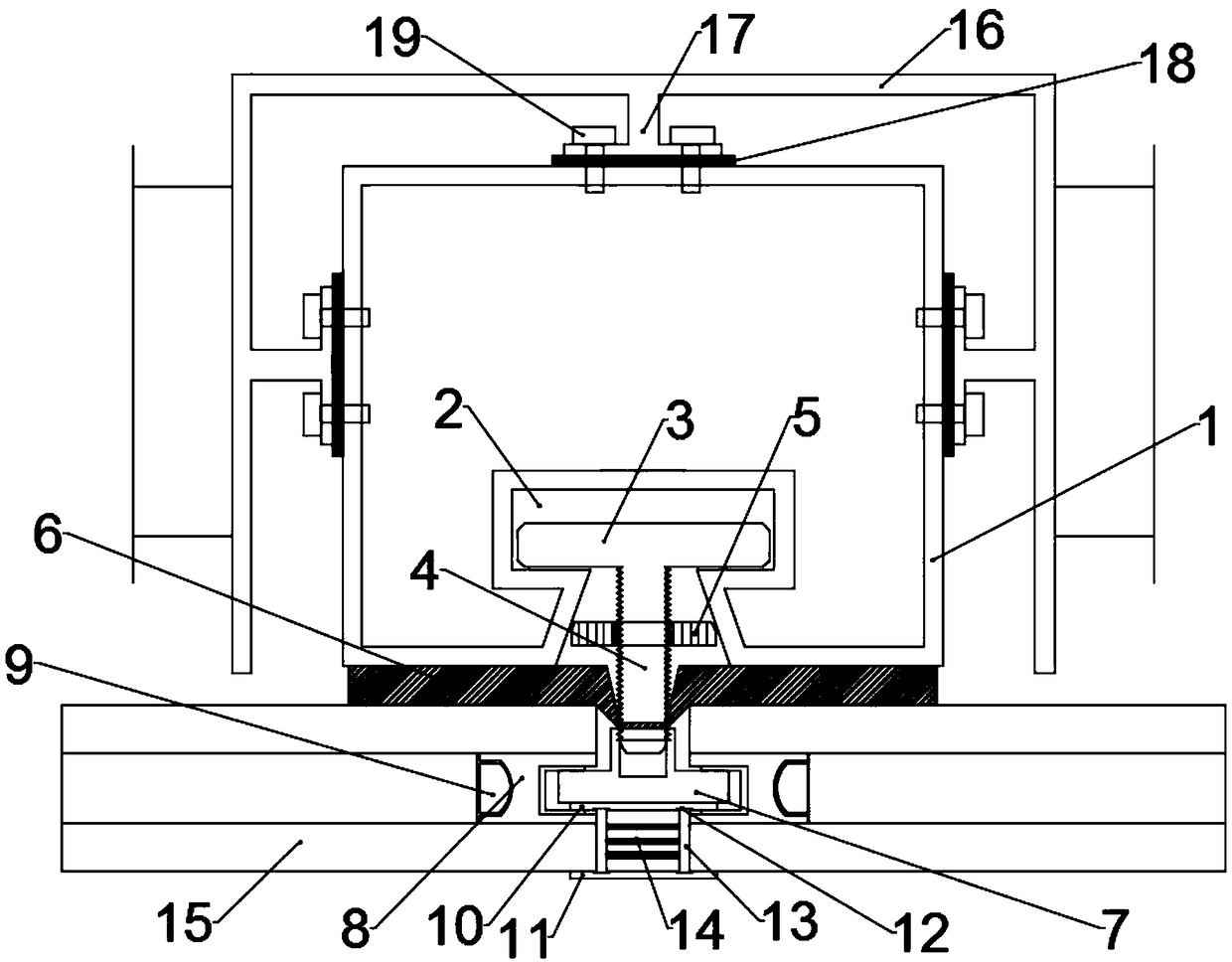 A composite full hidden frame heat insulation curtain wall