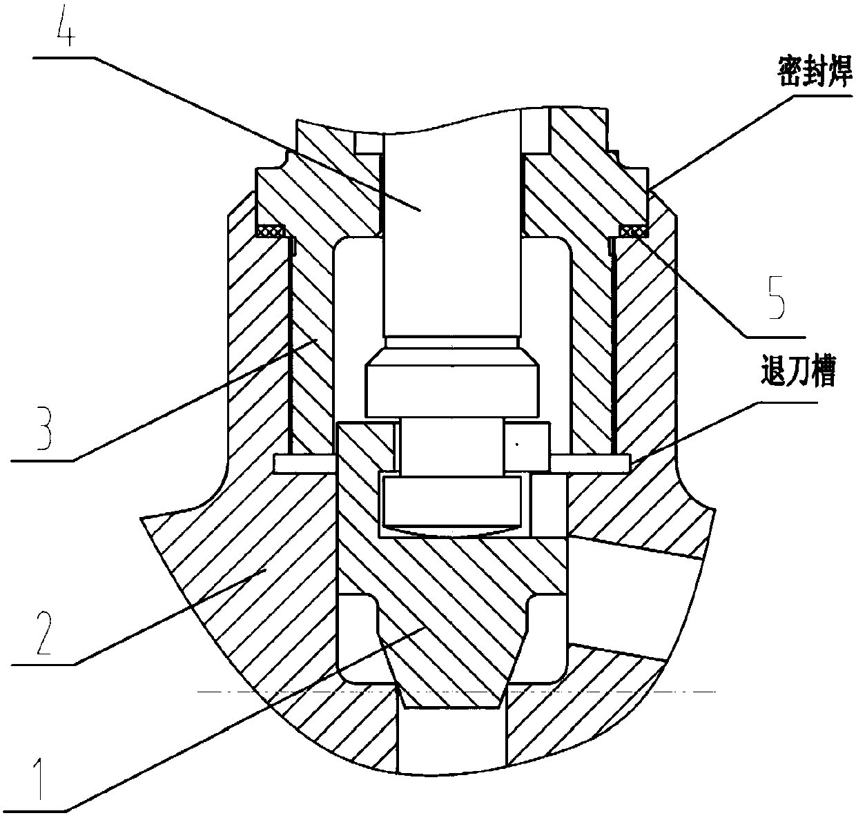 Sealing structure of threaded valve cover