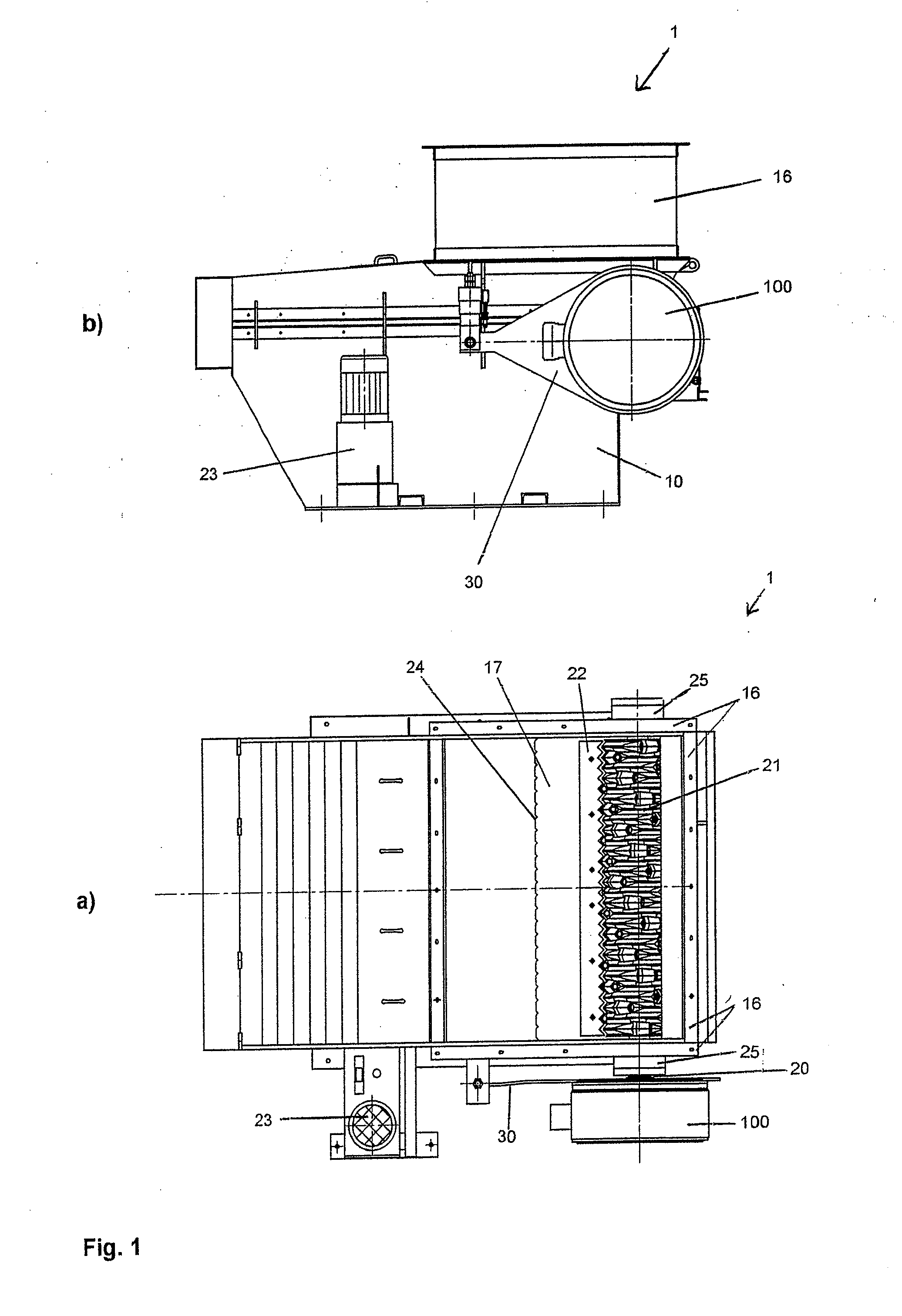 Comminuting Apparatus with Three-Phase Synchronous Motor and Integrated Epicyclic Gear Stage