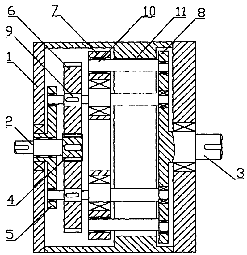 Hypocycloid RV transmission device