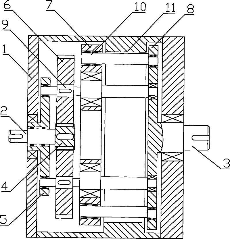 Hypocycloid RV transmission device