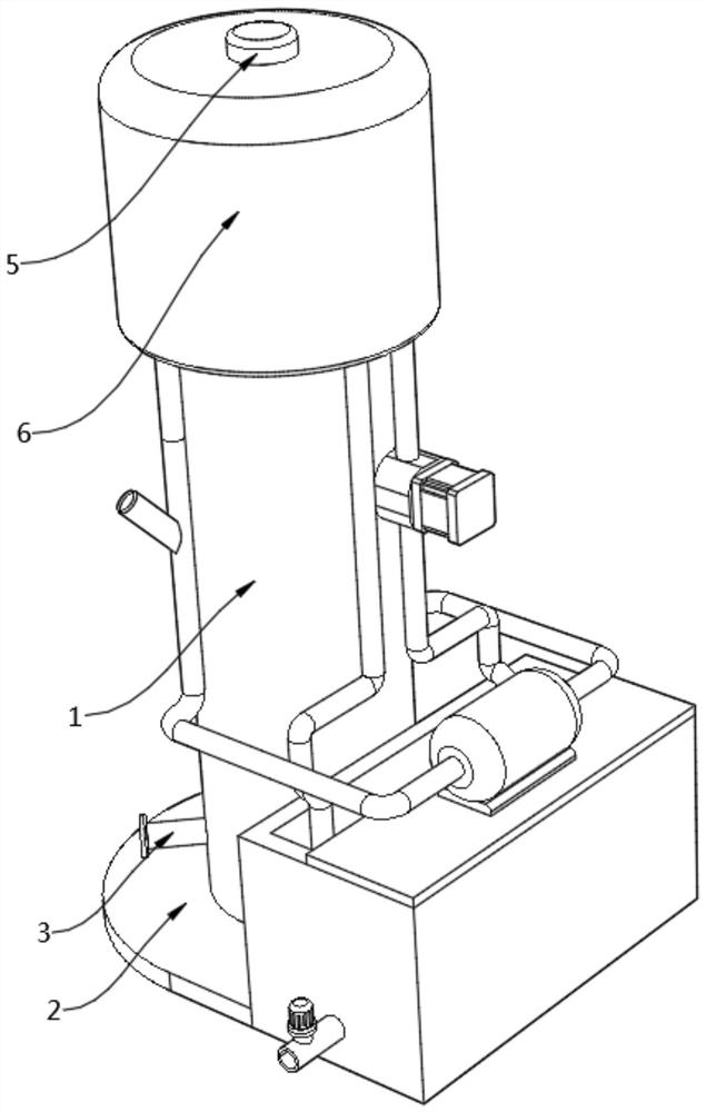 Condensation device of distillation tower